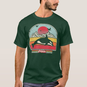 Orca Retro Style Killer Whale T-shirt