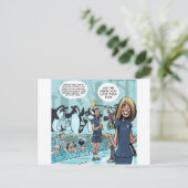 Orca Revenge van Rick London Funny Briefkaart (Staand voorkant)