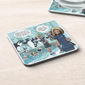 Orca Revenge van Rick London Funny Drankjes Onderzetter (Linkerzijde)