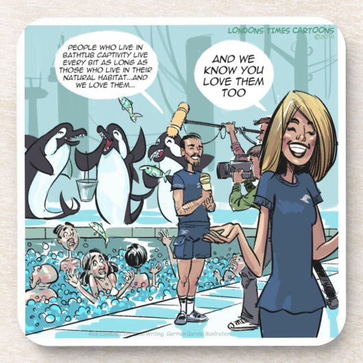 Orca Revenge van Rick London Funny Drankjes Onderzetter (Voorkant)