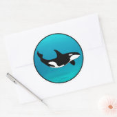 Orca Ronde Sticker (Envelop)