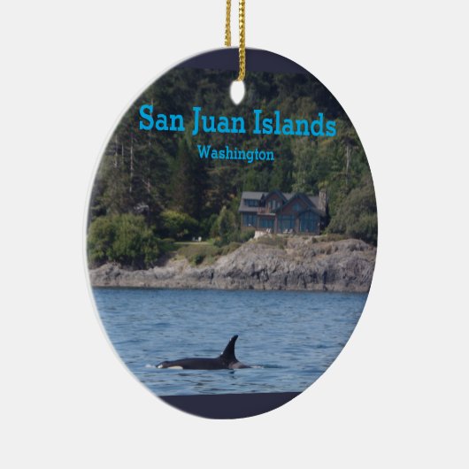 Orca San Juan Islands Washington State Ornament (Rechts)