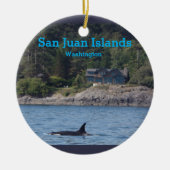 Orca San Juan Islands Washington State Ornament (Voorkant)
