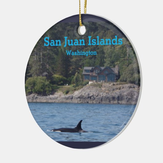 Orca San Juan Islands Washington State Ornament (Links)