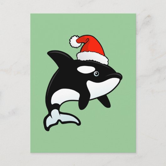 Orca Santa Feestdagenkaart (Voorkant)