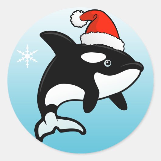 Orca Santa Ronde Sticker (Voorkant)