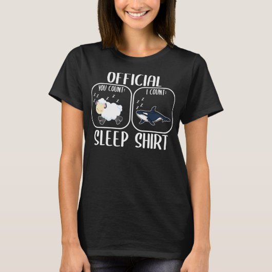 Orca Sleep Shirt Count Sheep (Voorkant)