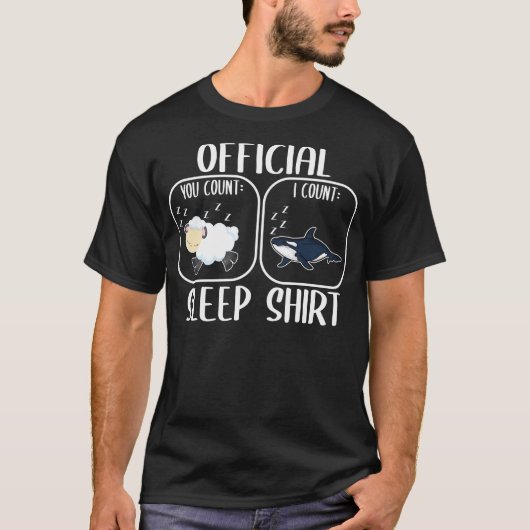 Orca Sleep Shirt Count Sheep (Voorkant)