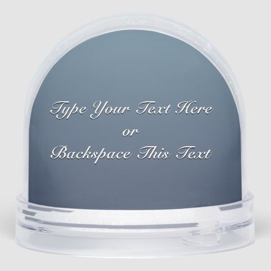 Orca Snow Globe Custom Killer Whale Snow Globe Sneeuwbol (Achterkant)