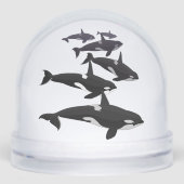 Orca Snow Globe Custom Killer Whale Snow Globe Sneeuwbol (Voorkant)