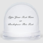 Orca Snow Globe Custom Killer Whale Snow Globe Sneeuwbol (Achterkant)