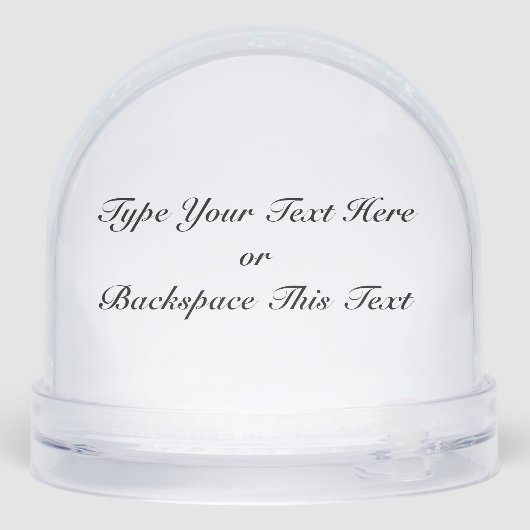 Orca Snow Globe Custom Killer Whale Snow Globe Sneeuwbol (Achterkant)