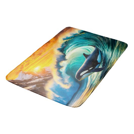 Orca Solo Wave Barrel Fun Design van Rich AMeN Gil Badmat (Gekanteld)