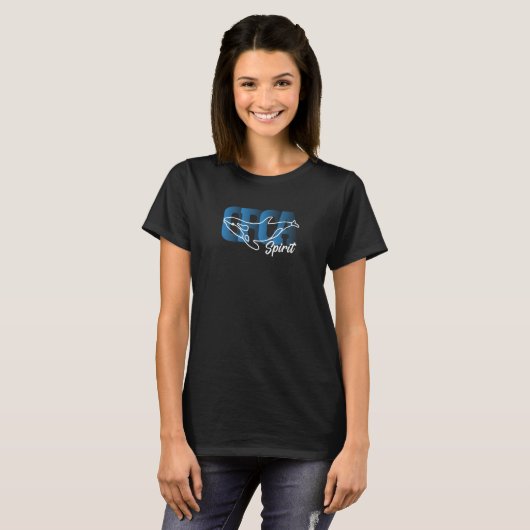 Orca Spirit For Orca Enthusiasts and T-shirt (Voorkant volledig)
