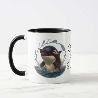 Orca Splash in Shades – Walvis & Dolfijn Dag ELGIS Mok