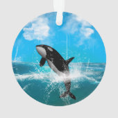 Orca springen ornament