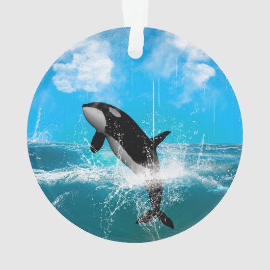 Orca springen ornament (achterkant)