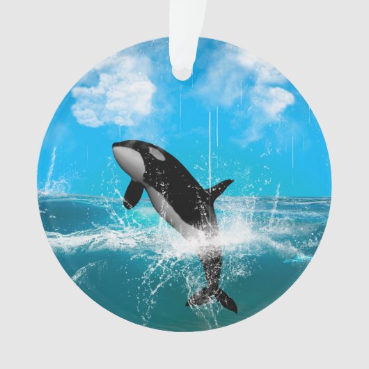 Orca springen ornament