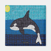 Orca (square) - Magnet (Voorkant)