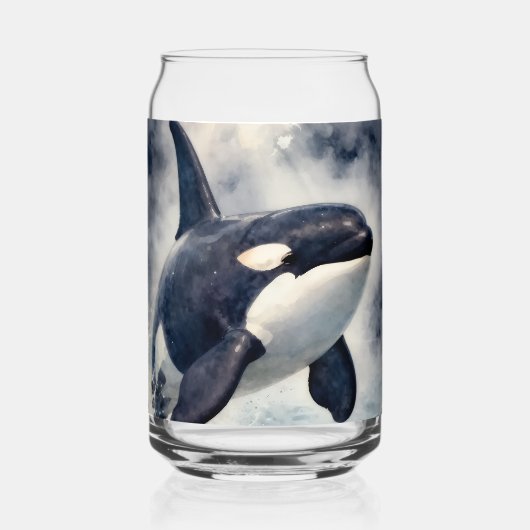 Orca Stormy waves Blikvorm Glas (Achterkant)