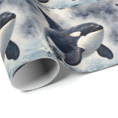 Orca Stormy waves Cadeaupapier (Rol Hoek)