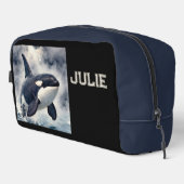  Orca Stormy waves, Personalized Toilettasje (Rechterhoek)