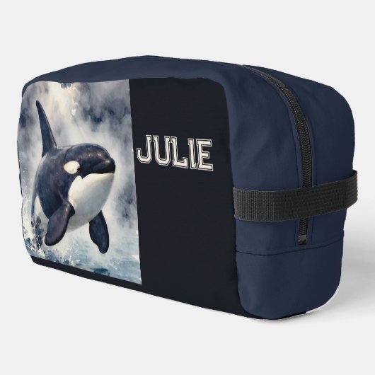 Orca Stormy waves, Personalized Toilettasje (Linkerhoek)