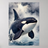 Orca Stormy waves, Poster (Voorkant)
