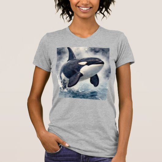 Orca Stormy waves T-shirt (Voorkant)