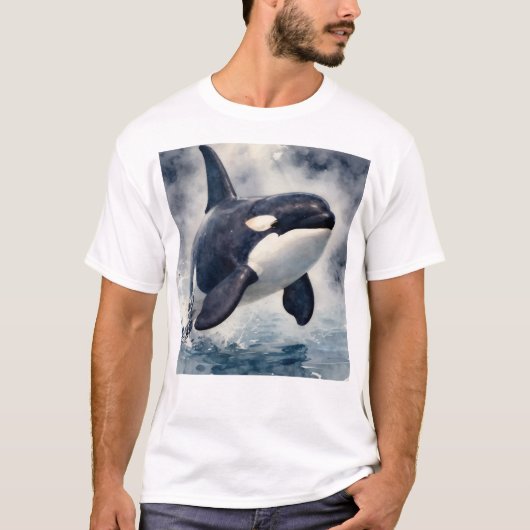 Orca Stormy waves T-shirt (Voorkant)