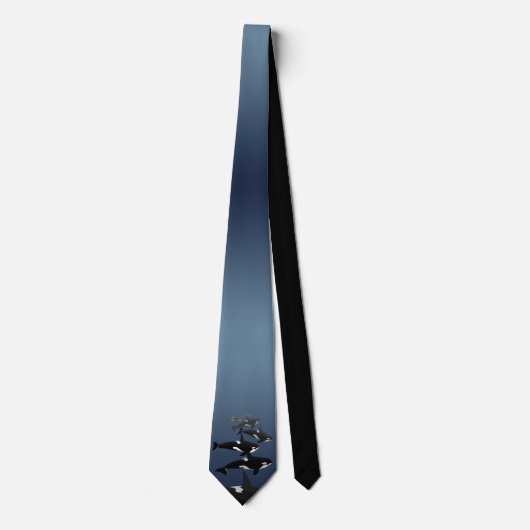 Orca Stropdas Killer Whale Necktie Save the Whales (Voorkant)