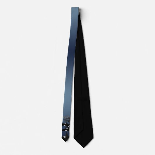 Orca Stropdas Killer Whale Necktie Save the Whales (Achterkant)