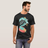 Orca Tsunami opblaasbare pool Save Ocean Wildlife  T-shirt (Voorkant volledig)
