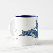 "Orca" Tweekleurige Koffiemok (Voorkant links)