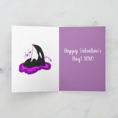 Orca Valentijnsdag Card Kaart (Binnen)
