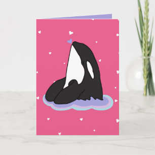 Orca Valentijnsdag Kaart