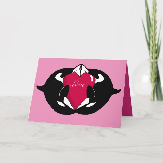 Orca Valentijnsdag Kaart (Voorkant)