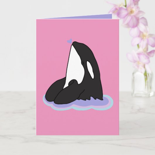 Orca Valentijnsdag Kaart (Orchidee)