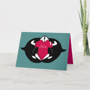 Orca Valentijnsdag Kaart