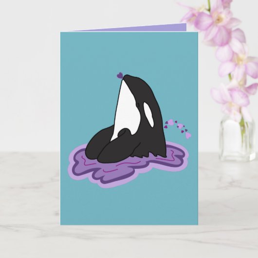 Orca Valentijnsdag Kaart (Orchidee)