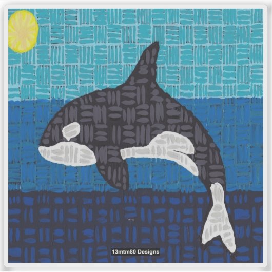 Orca - Vinyl Sticker (Voorkant)