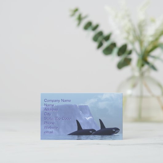 Orca Visitekaartje (Staand voorkant)