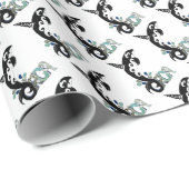 Orca Vrijheid Kunst Reis Inpakpapier (Rol Hoek)
