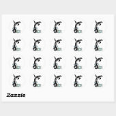 Orca Vrijheid Kunst Ronde Sticker (Vel)