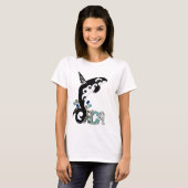 Orca Vrijheid Kunst T-shirt (Voorkant volledig)