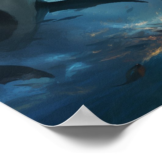 Orca vs Kraken Poster - Epic Battle of the Ocean G (Hoek)