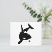 orca wal dolphin delphin schwertwal walvis briefkaart (Staand voorkant)