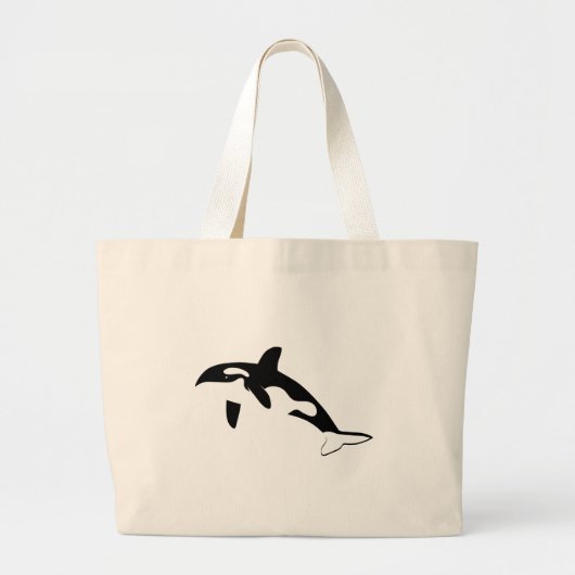 orca wal dolphin delphin schwertwal whale grote tote bag (Voorkant)