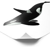 Orca walale illustratie - Kies achtergrondkleur Foto Afdruk (Hoek)