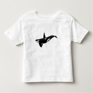 Orca walale illustratie - Kies achtergrondkleur Kinder Shirts